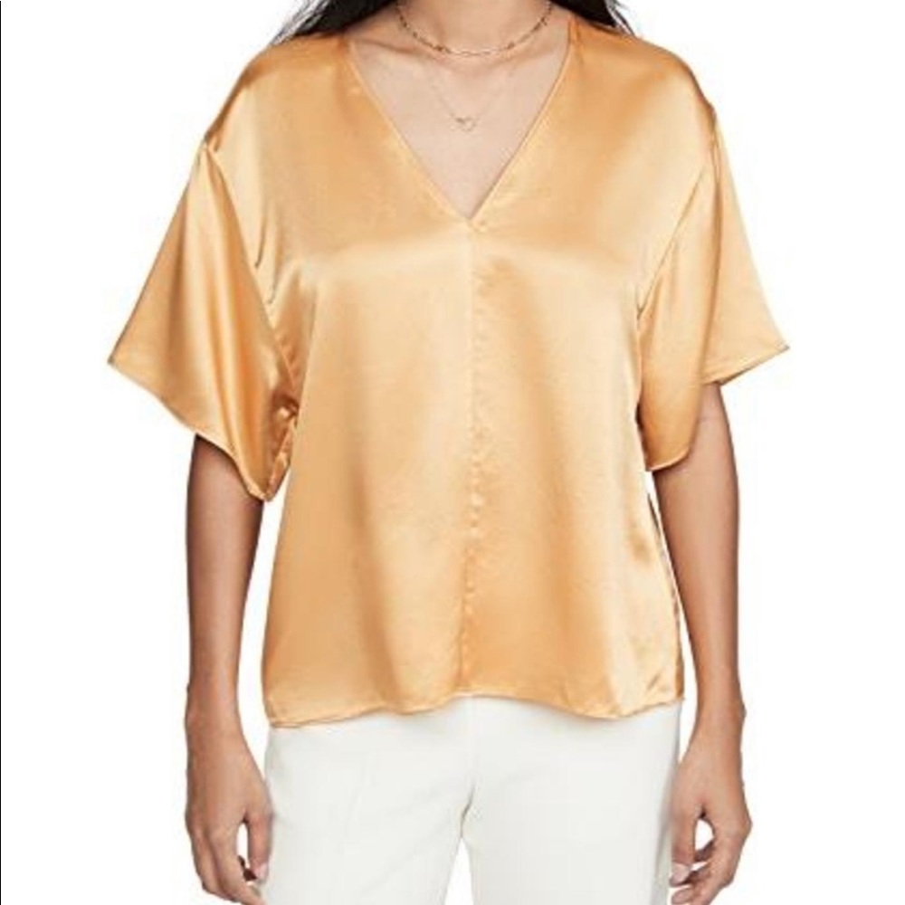 SOLD Vince satin v neck top